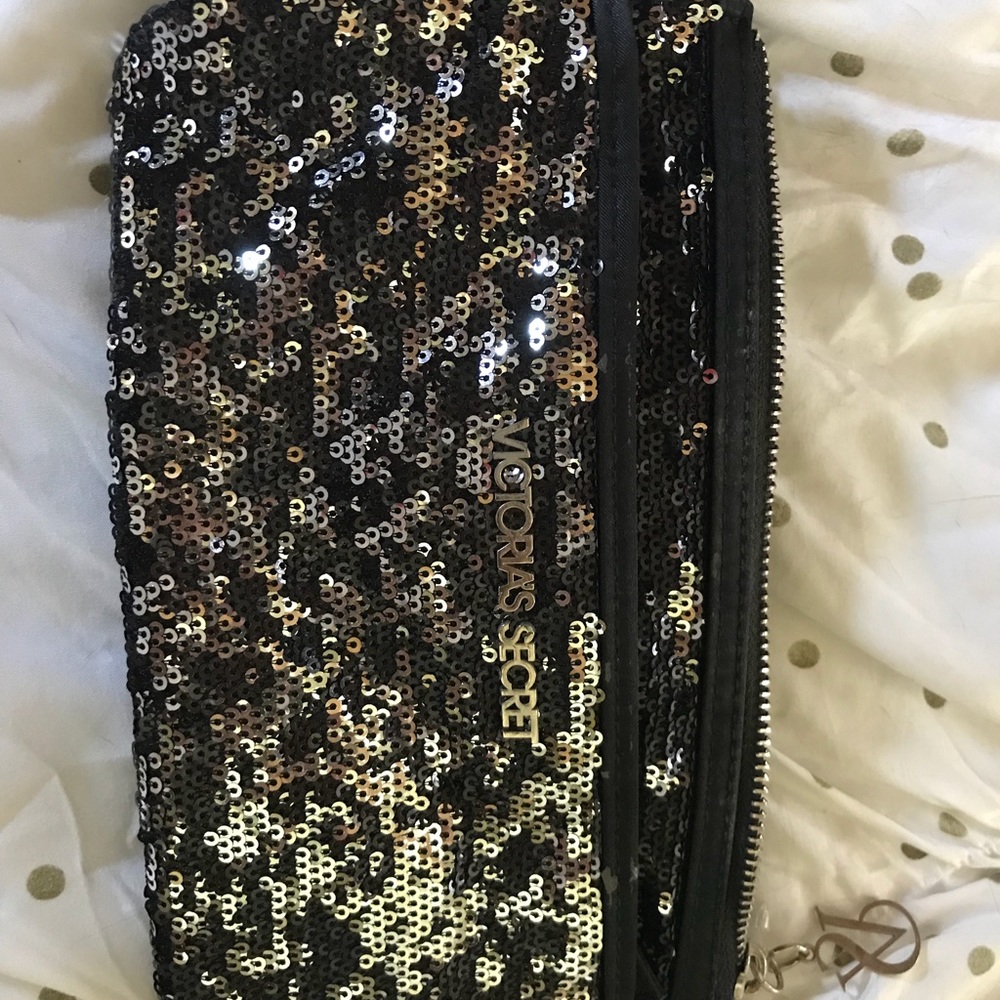 Victoria secret sequin clutch